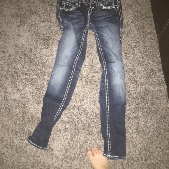 Rock skinny jeans! New only worn once to big - Picture 2 of 2